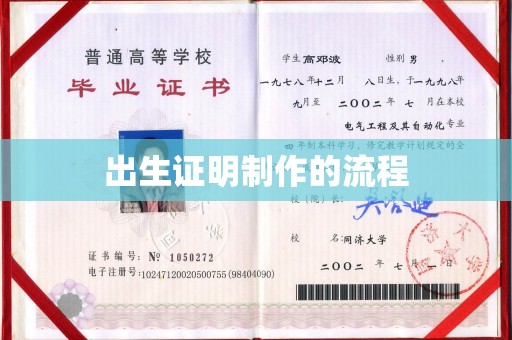三芝出生证明制作的流程